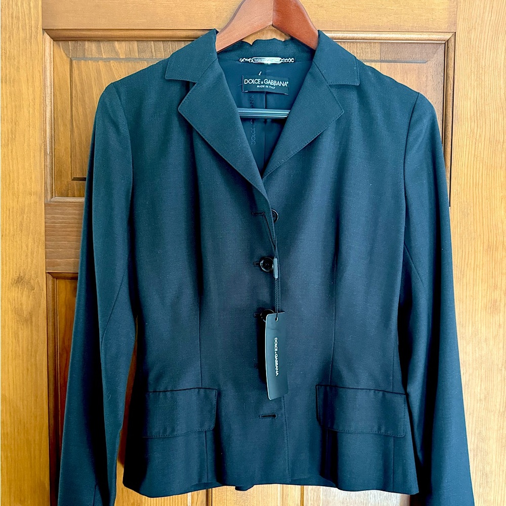 Dolce&Gabbana blazer, black, size 42, never worn with tags